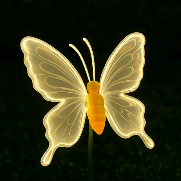 Διακοσμητική Φωτιζόμενη Πεταλούδα Led 45x40cm Θερμού Λευκού Φωτισμού που Κινείται