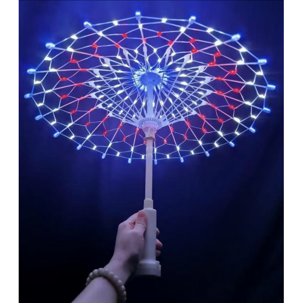 Διακοσμητική Ομπρέλα με 160 LED RGB Πολύχρωμου Φωτισμού 55cm
