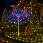 Διακοσμητική Ομπρέλα με 160 LED RGB Πολύχρωμου Φωτισμού 55cm