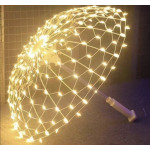 Διακοσμητική Ομπρέλα με 160 LED Θερμού Λευκού Φωτισμού 85cm