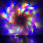 Διακοσμητικό Φωτιστικό LED Spinner Rainbow Πολύχρωμο 70cm