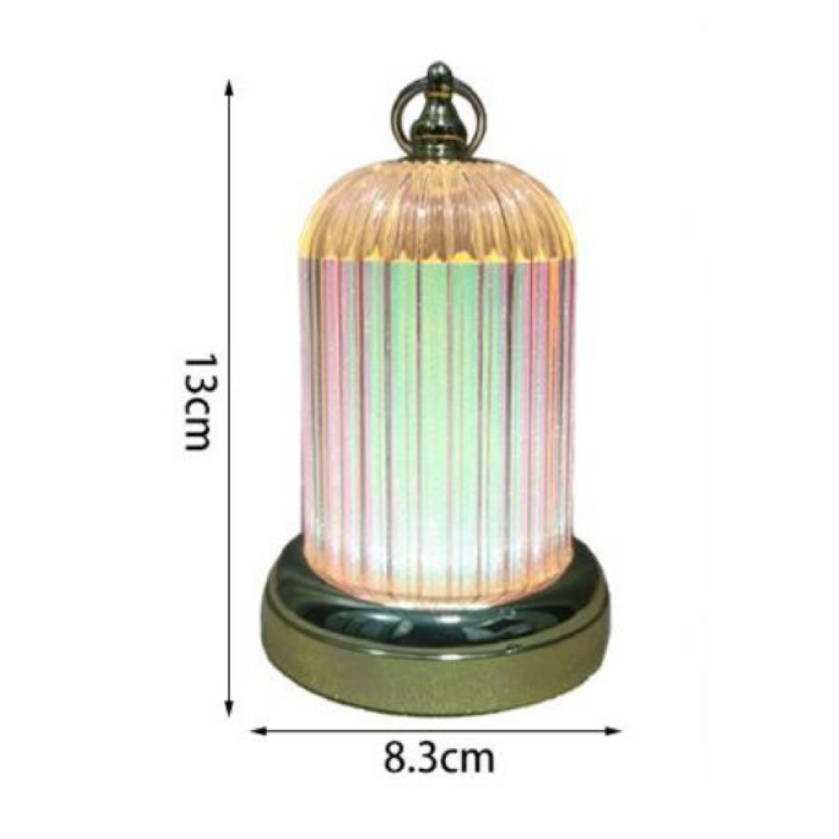 Διακοσμητικό LED Φανάρι Με Κρυστάλλινη Όψη SDS-25167