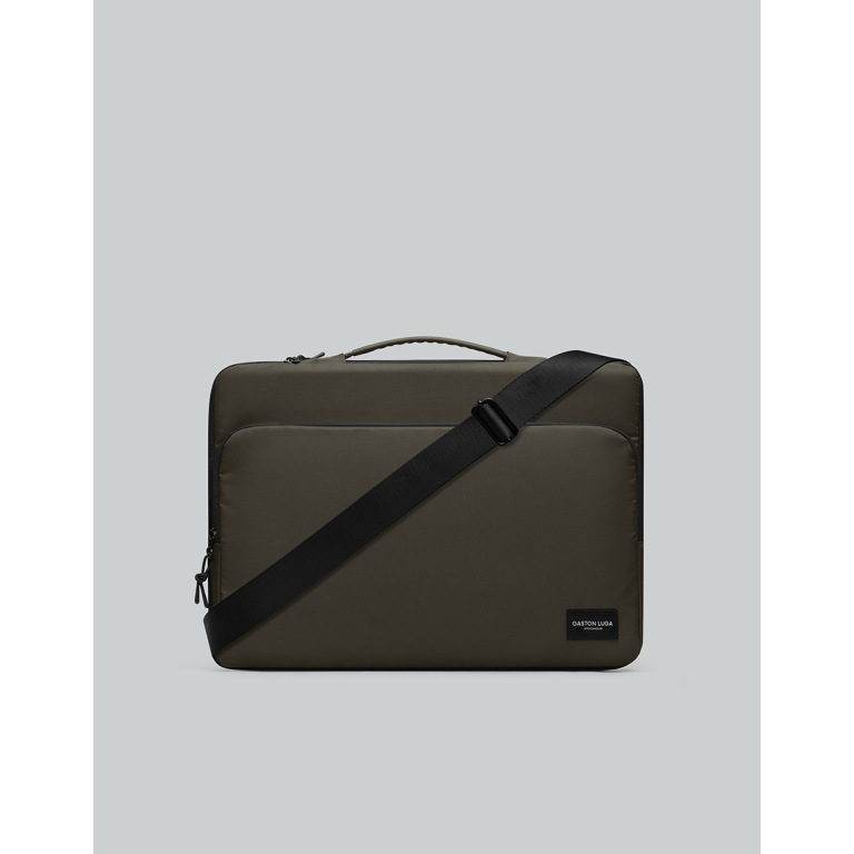 Gaston Luga Τσάντα Dash Cushioned Briefcase Κατάλληλη για Laptop 16" - Olive DSCBC16OL