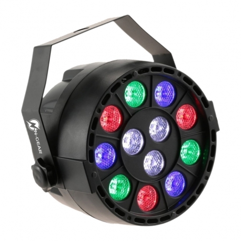 N-Gear Φωτορυθμικό με 12 Λάμπες LED 12x1W 3x Λευκές