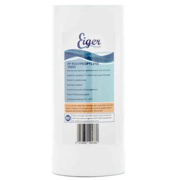 Eiger Filters BBPP10 Φίλτρο Πολυπροπυλενίου για Συσκευές Big Blue 10" x 4.5" 5μm WF-PP-10B