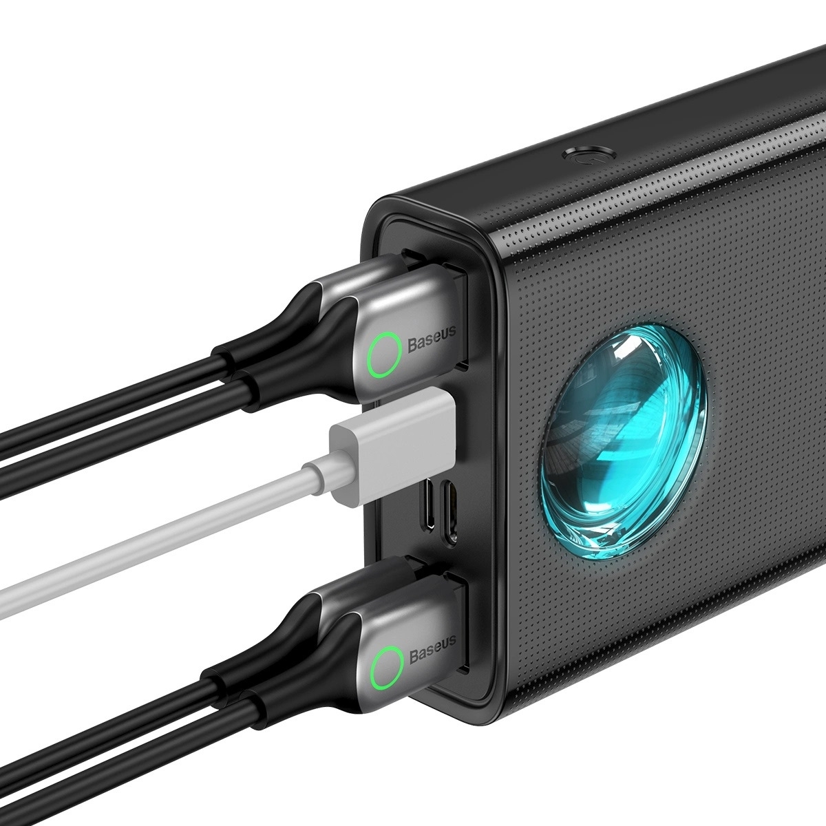 Baseus Amblight Overseas Edition Power Bank 30000mAh 65W 4xUSB-A 1x Type C PD Μαύρο PPLG000101 - Image 4
