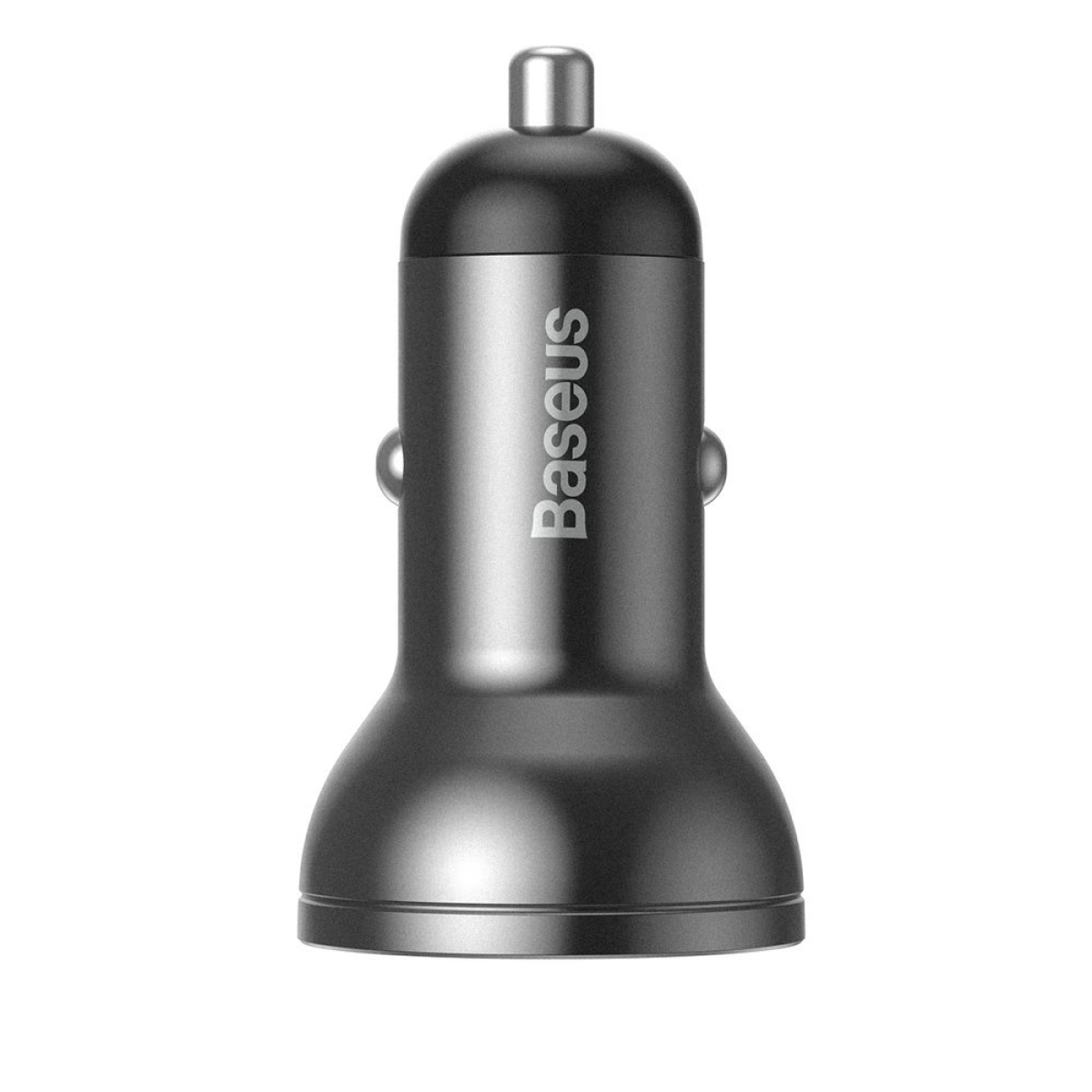 Baseus Φορτιστής Αυτοκινήτου 2x USB Συνολικής Έντασης 4.8A 24W με Οθόνη LCD Γκρι CCBX-0G - Image 3