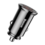 Baseus Φορτιστής Αυτοκινήτου Circular 2xUSB QC3.0 Γρήγορης Φόρτισης 5A 30W Μαύρος CCALL-YD01 - Image 4