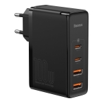 Baseus Φορτιστής Χωρίς Καλώδιο 2x USB-A και 2x Type C 100W GaN QC 4+ Μαύρος CCGAN2P-L01