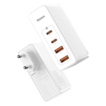 Baseus Φορτιστής Χωρίς Καλώδιο με 2 Θύρες USB-A και 2 Θύρες USB-C 100W PD QC 4+ Λευκός (GaN2 Pro) CCGAN2P-L02 - Image 2