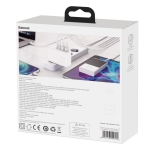 Baseus Φορτιστής Χωρίς Καλώδιο με 2 Θύρες USB-A και 2 Θύρες USB-C 100W PD QC 4+ Λευκός (GaN2 Pro) CCGAN2P-L02 - Image 4