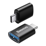 Baseus Αντάπτορας USB-A Θηλυκό σε Type C Ingenuity Αρσενικό Μαύρο ZJJQ000001 - Image 2