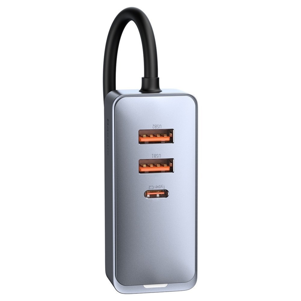 Baseus Φορτιστής Αυτοκινήτου Type C με Επέκταση 1.5m 2x USB-A 1x Type C 120W PPS QC PD Γκρι CCBT-A0G - Image 3