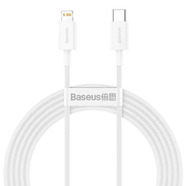 Baseus Καλώδιο Type-C σε Lightning Superior Series 20W Λευκό 2m CATLYS-C02