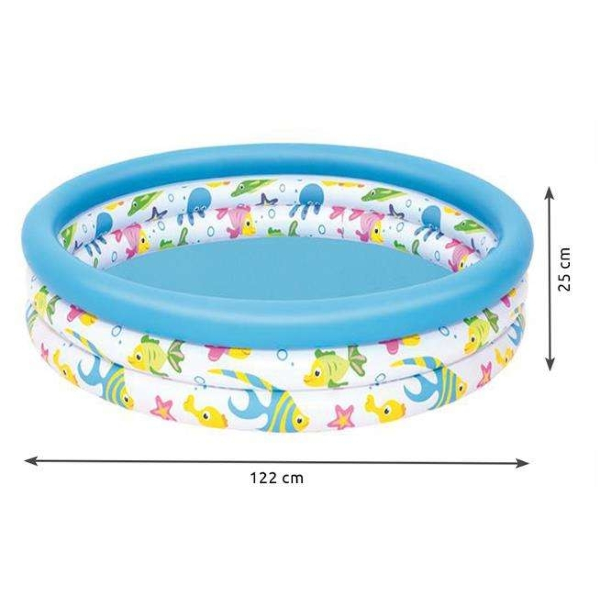 Bestway Παιδική Πισίνα Φουσκωτή 122x122x25cm 51009 - Image 3