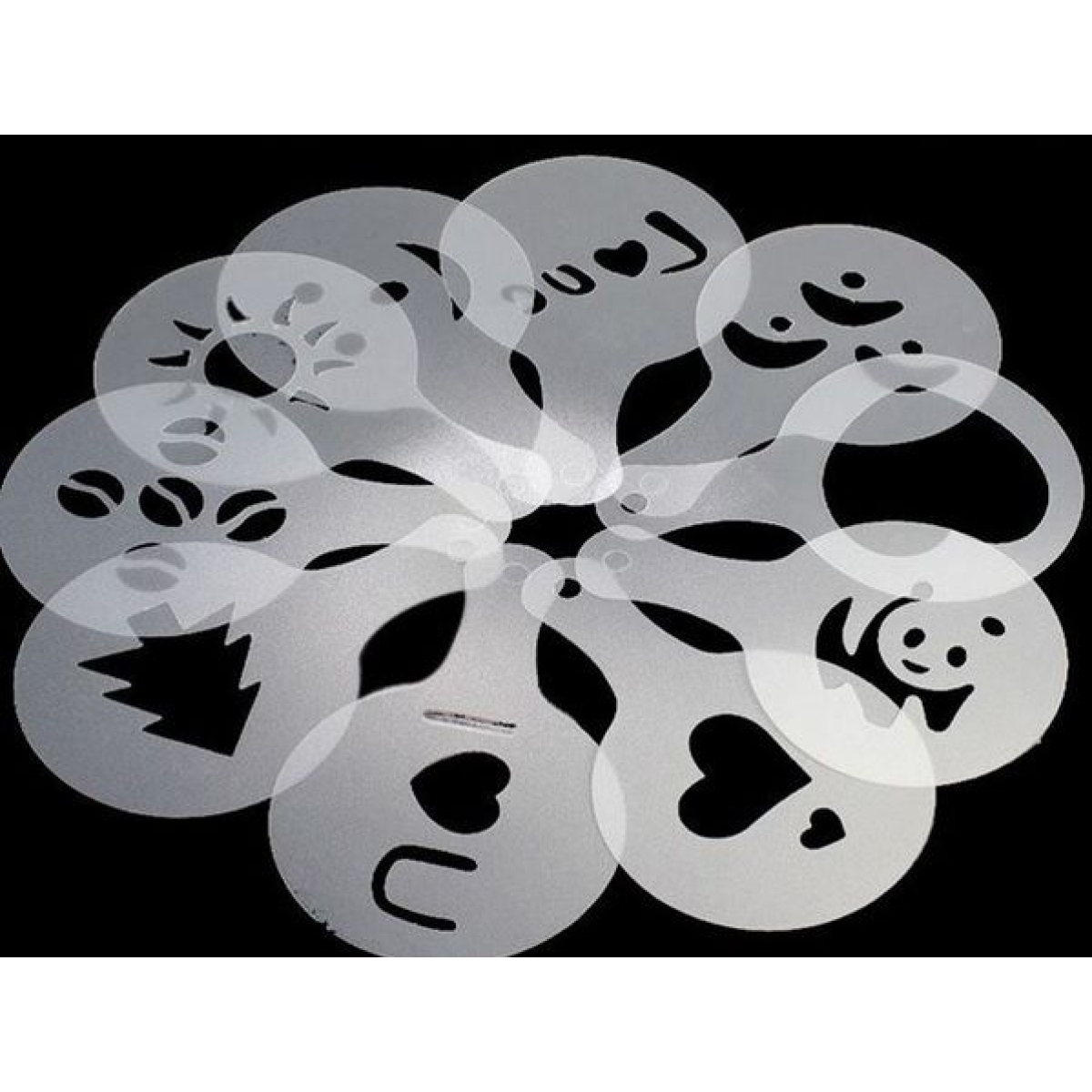 Gadget Master Coffee, dessert & cake stencils 16 pcs - Image 4