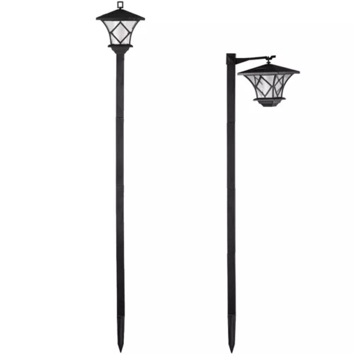 Καρφωτό Ηλιακό Φωτιστικό Κήπου IP44 57-155 x 17 x 17 cm Μαύρο 00023548 - Image 4