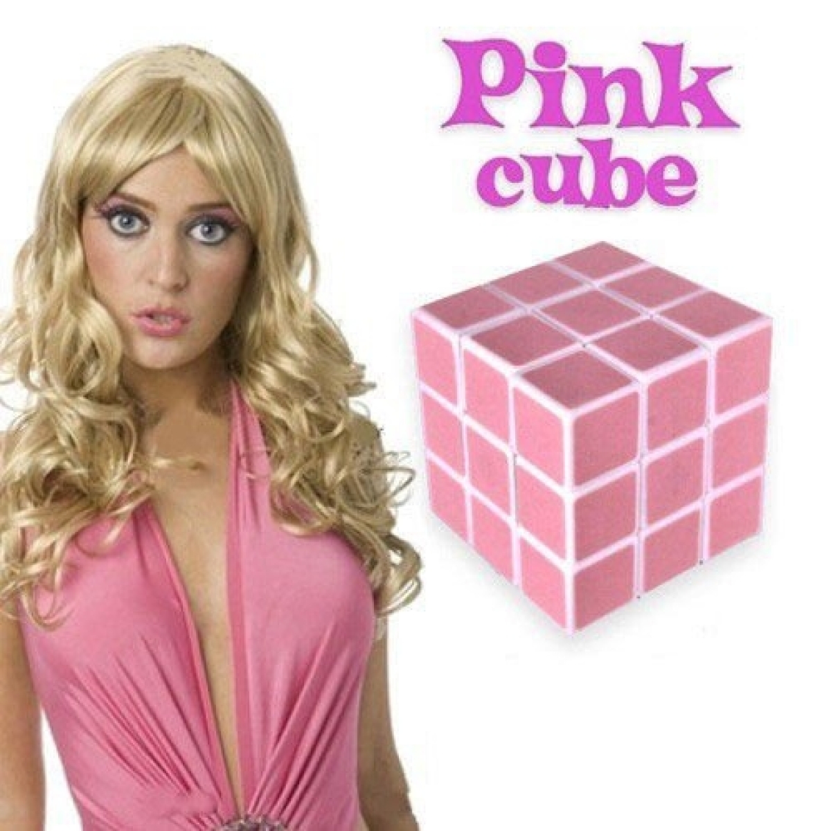 Gadget Master Κύβος Rubik 3x3 Μονόχρωμος Ροζ - Image 3