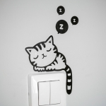 Gadget Master Αυτοκόλλητο Sleepy Kitty Cat - Image 3