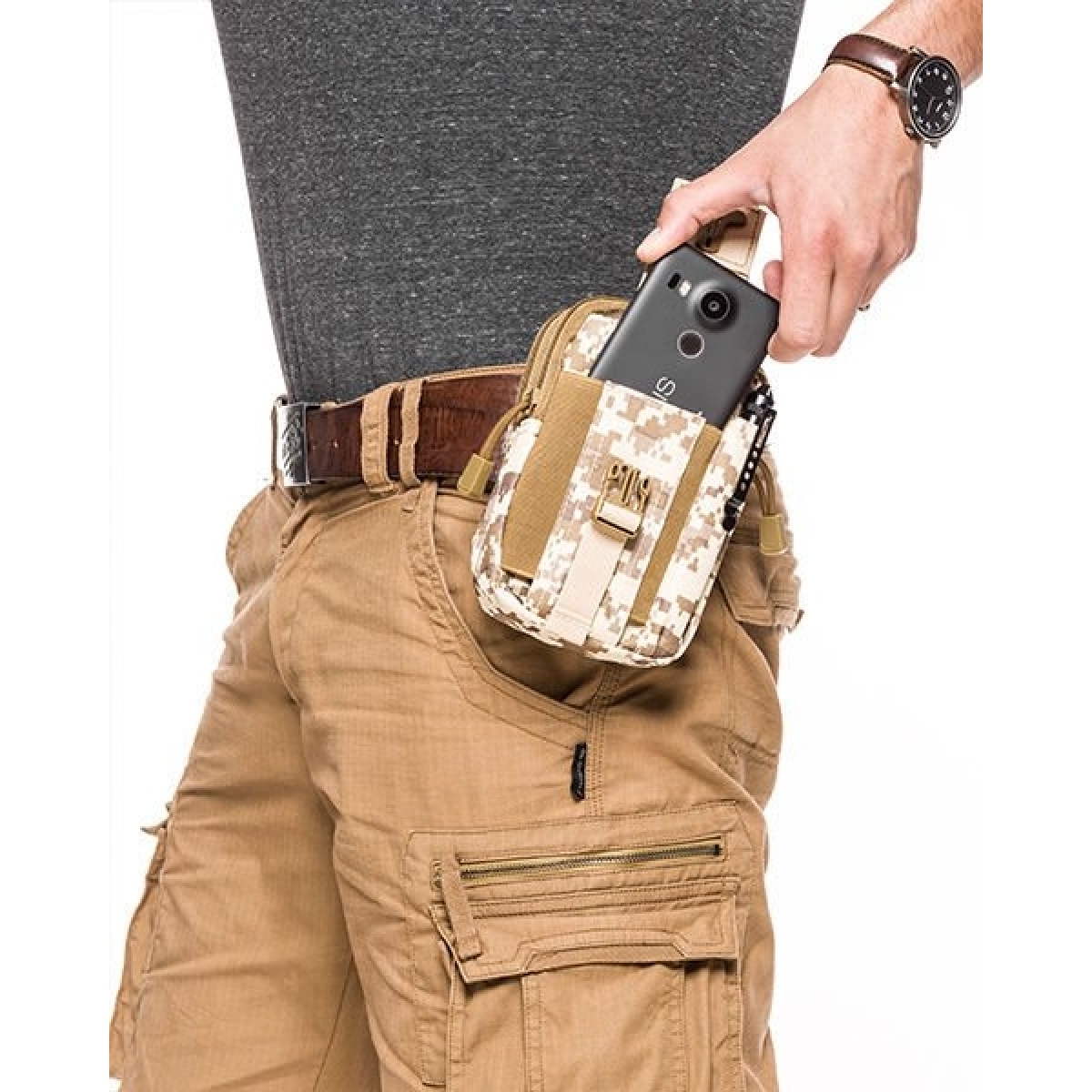 Gadget Master Τσαντάκι μέσης παραλλαγής καφέ - Image 4