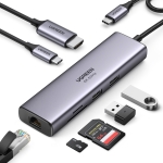 Ugreen Type C HUB 2x USB-A / HDMI 4K / SD και TF Card Reader / Type C PD 100W / RJ45 1Gbps Γκρι CM512 60515 - Image 4