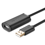 Ugreen Καλώδιο Επέκτασης USB 2.0 Θηλυκό USB-A σε Αρσενικό USB-A 5m Μαύρο US121 10319