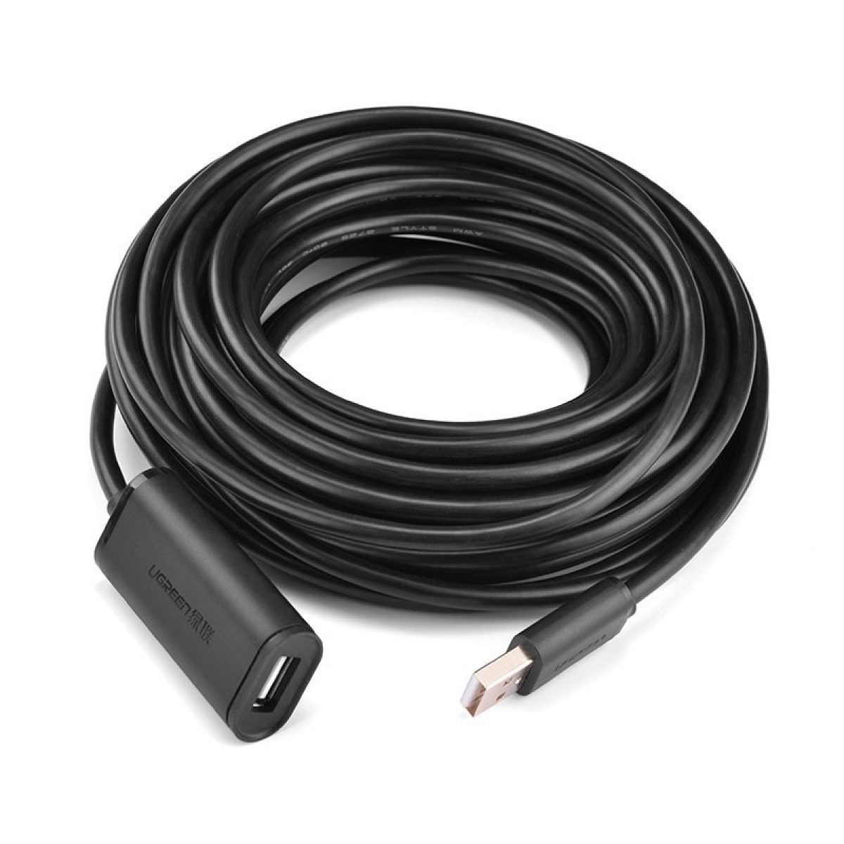 Ugreen Καλώδιο Επέκτασης USB 2.0 Θηλυκό USB-A σε Αρσενικό USB-A 5m Μαύρο US121 10319 - Image 4