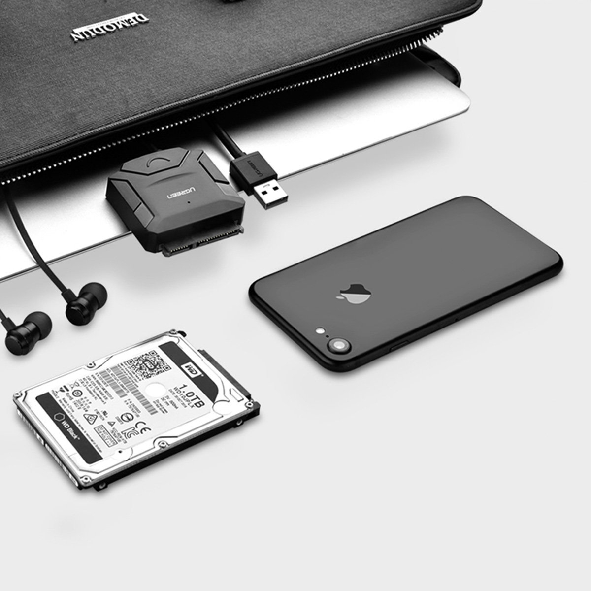 Ugreen Αντάπτορας για Σκληρό Δίσκο 2.5"/3.5" SATA σε USB-A 3.0 Μαύρος CR108 20611 - Image 4