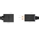 Ugreen Αντάπτορας HDMI Θηλυκό σε Mini HDMI Αρσενικό 4K 60Hz Ethernet HEC ARC audio 32 channels 22 cm Μαύρο 20137 - Image 2