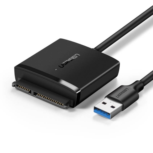 Ugreen Adapter HDD 2.5" & 3.5" SATA to USB 3.0 (black) 60561
