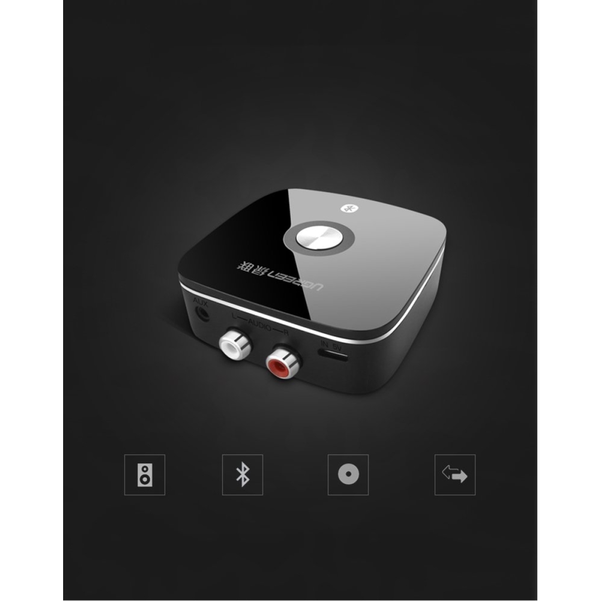 Ugreen 2RCA Bluetooth 5.0 Receiver με θύρες εξόδου 3.5mm Jack / RCA 40759 - Image 3
