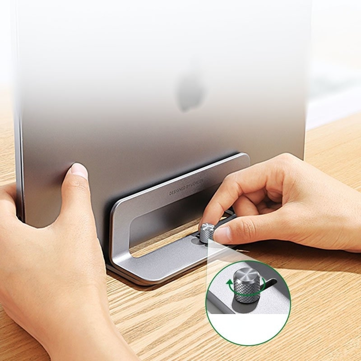 Ugreen Κάθετη Βάση για MacBook/Laptop πάχους 12 έως 26 mm Μεταλλική Ασημί 20471 LP258 - Image 3
