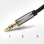 Ugreen Καλώδιο Ήχου 3.5mm Mini Jack 1m Μαύρο AV119 10733 - Image 4