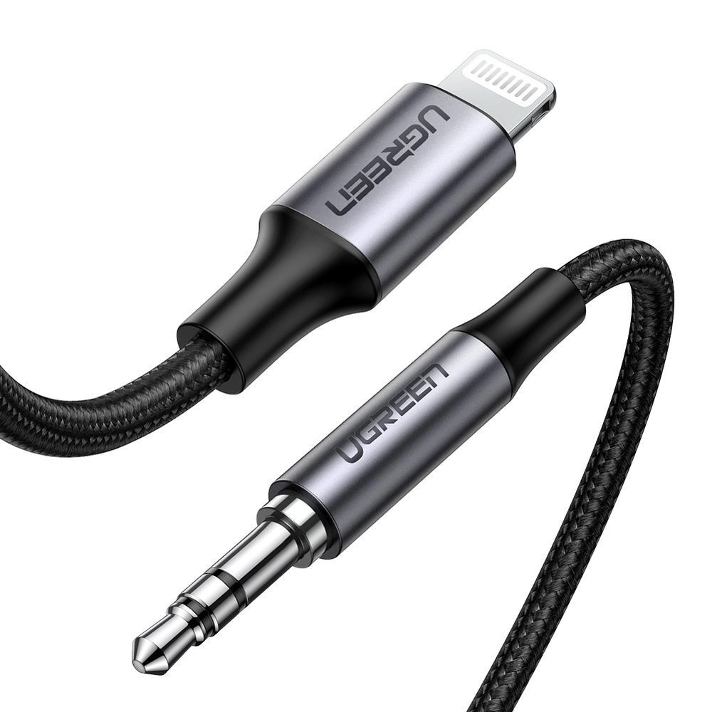 Ugreen Καλώδιο Ήχου AUX MFI Lightning - 3.5 mm mini jack 1m Γκρι 70509