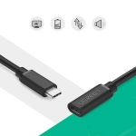 Ugreen Καλώδιο Επέκτασης USB C 3.1 Θηλυκό Type C σε Αρσενικό Type C 0,5m Μαύρο 40574 - Image 2
