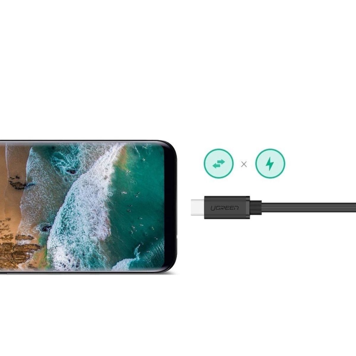 Ugreen Καλώδιο Επέκτασης USB C 3.1 Θηλυκό Type C σε Αρσενικό Type C 0,5m Μαύρο 40574 - Image 3