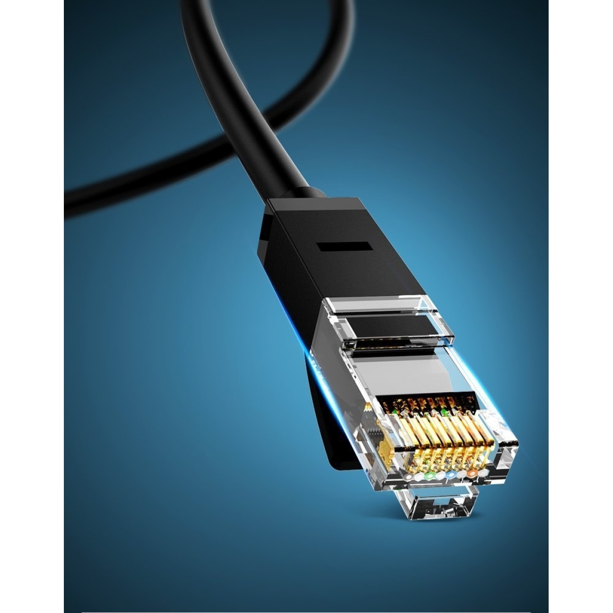 Ugreen Καλώδιο Δικτύου Ethernet patchcord RJ45 Cat 6 UTP 1000Mbps 20m Μαύρο 20166 - Image 3