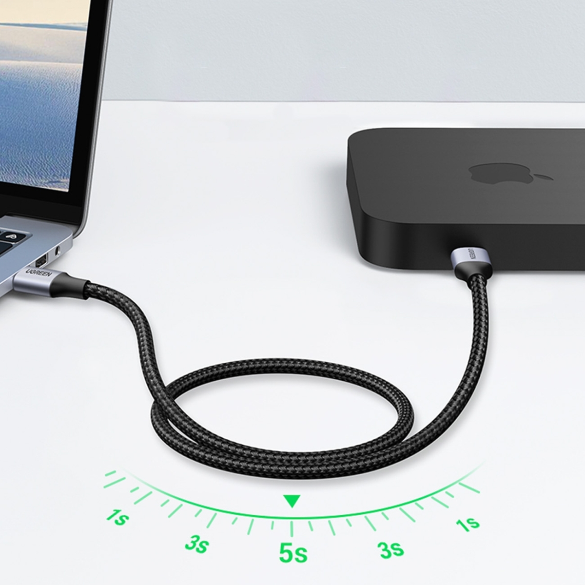 Ugreen Καλώδιο USB 3.0, USB-A Αρσενικό σε USB-A Αρσενικό 1m Γκρι US373 80790 - Image 3