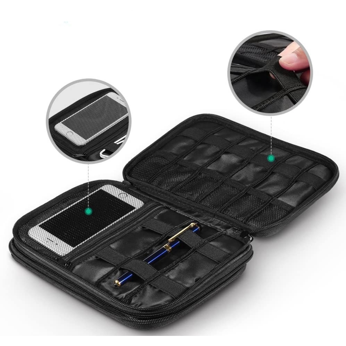 Ugreen Θήκη Μεταφοράς SSD, HDD, Κινητού, Καλωδίων και Αξεσουάρ 24.5 x 17.5 x 5cm Γκρι 50147 LP149 - Image 3