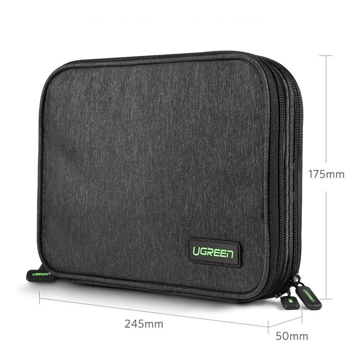 Ugreen Θήκη Μεταφοράς SSD, HDD, Κινητού, Καλωδίων και Αξεσουάρ 24.5 x 17.5 x 5cm Γκρι 50147 LP149 - Image 4