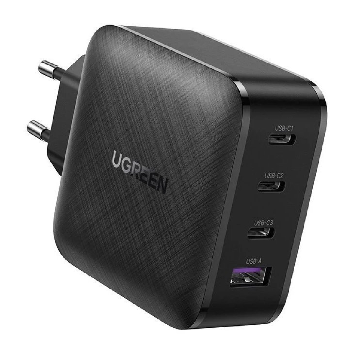 Ugreen Φορτιστής Χωρίς Καλώδιο Fast Charger PPS 65W 1x USB / 3x Type C QC 3.0 Power Delivery SCP FCP AFC Μαύρος - Image 2