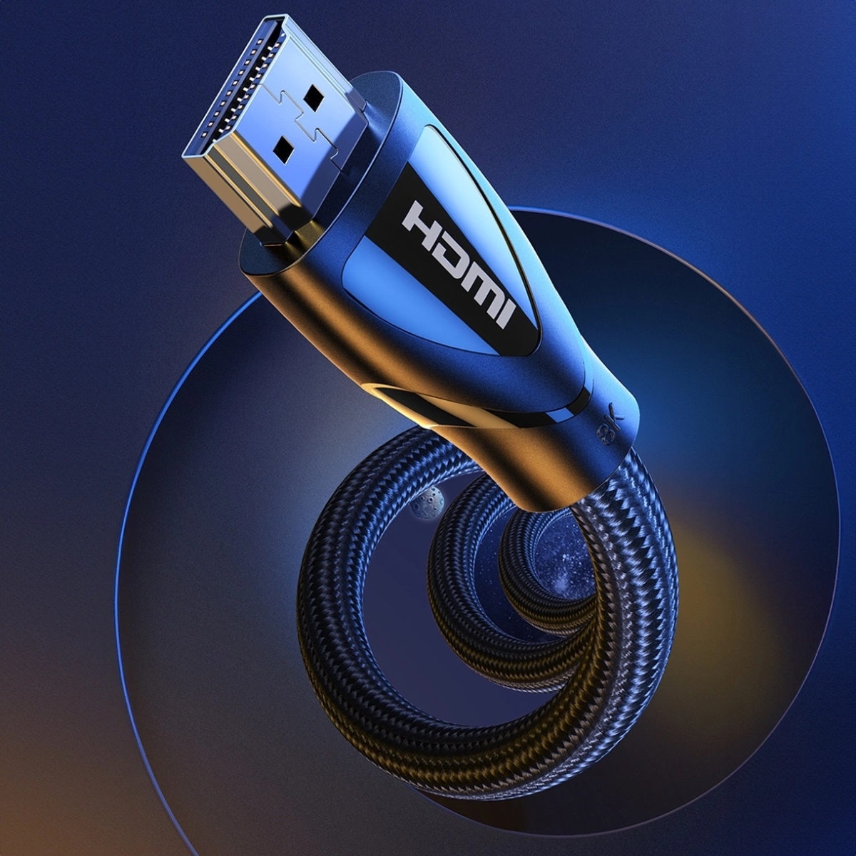 Ugreen Καλώδιο HDMI 2.1  Αρσενικό σε Αρσενικό Braided 3m Μαύρο (HD140 80404) - Image 3