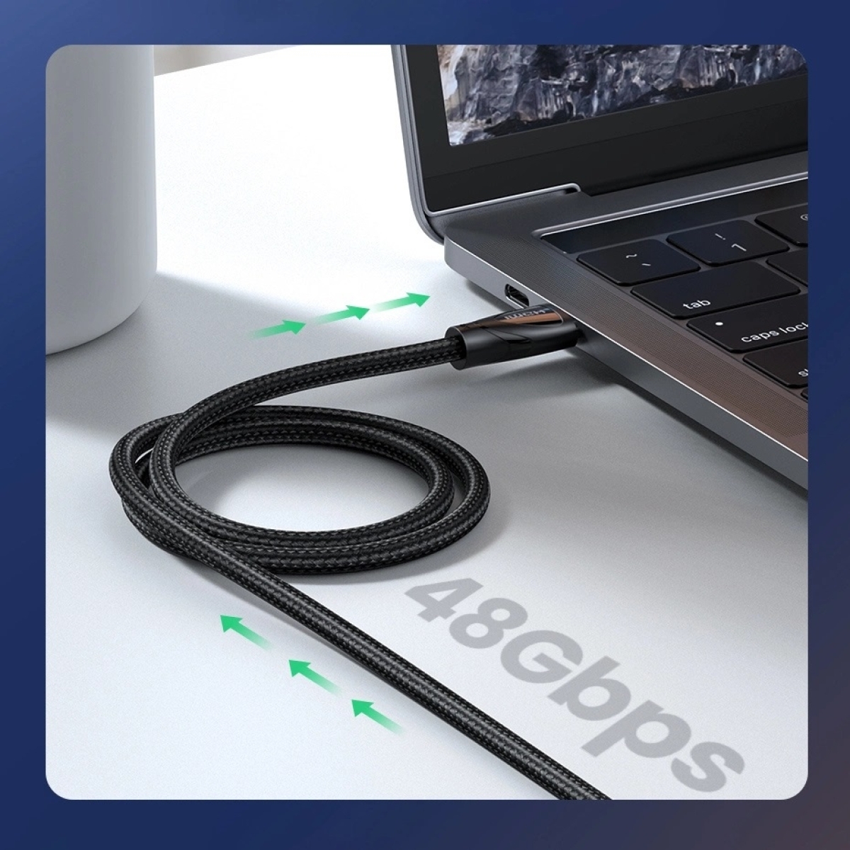Ugreen Καλώδιο HDMI 2.1  Αρσενικό σε Αρσενικό Braided 3m Μαύρο (HD140 80404) - Image 2