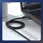 Ugreen Καλώδιο HDMI 2.1  Αρσενικό σε Αρσενικό Braided 3m Μαύρο (HD140 80404) - Image 2