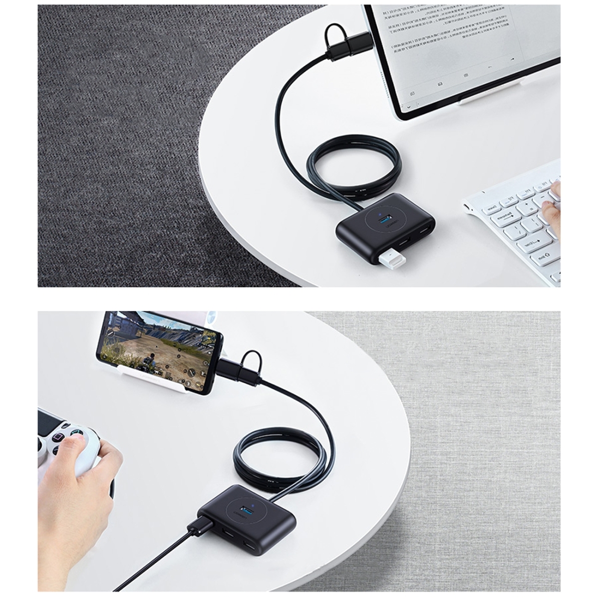 Ugreen Type C/USB-A HUB 4x USB 3.0 5Gb/s 1m Μαύρο 40850 CR113 - Image 4