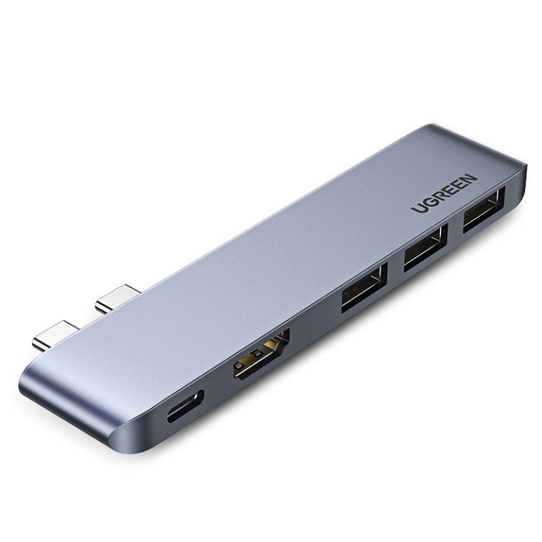 Ugreen Docking Station για MacBook Pro / Air 2x Type C σε Type C PD 100W / HDMI 4K @ 30 Hz / 3x USB 3.0 60559