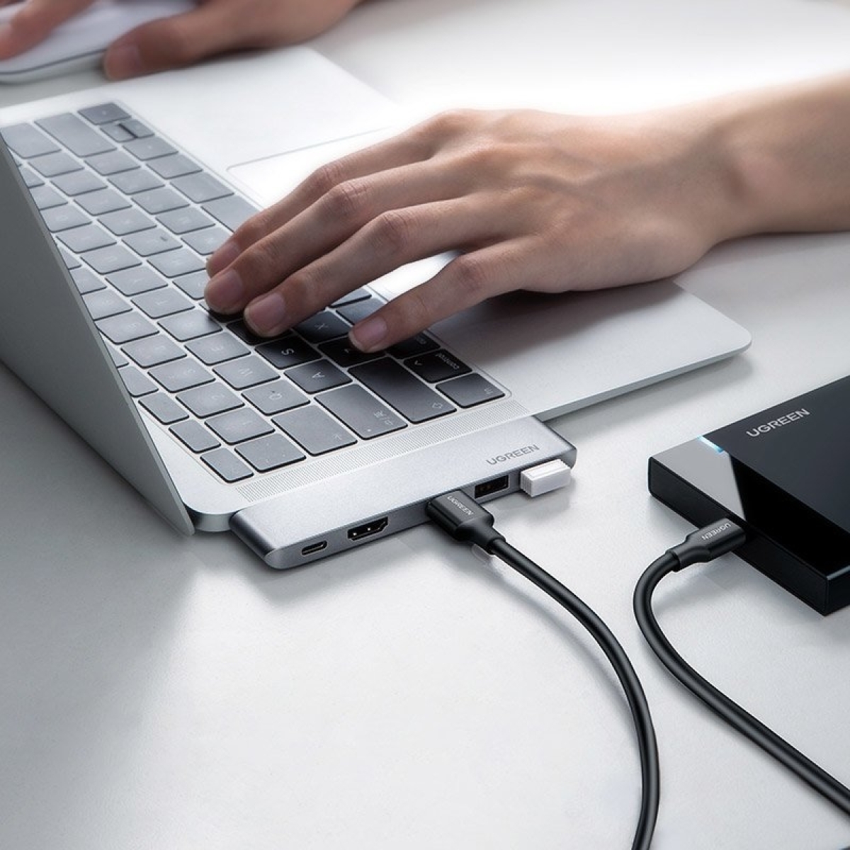 Ugreen Docking Station για MacBook Pro / Air 2x Type C σε Type C PD 100W / HDMI 4K @ 30 Hz / 3x USB 3.0 60559 - Image 4
