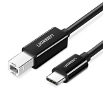 Ugreen Καλώδιο Printer/Scanner Type C Αρσενικό σε USB-B Αρσενικό 480Mb/s 2m Μαύρο US241 50446