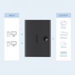 Ugreen Switch 2xUSB-B , 1x USB-A Μαύρο 30345 - Image 3