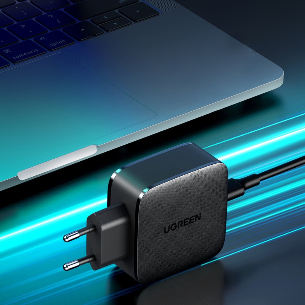 Ugreen Φορτιστής Χωρίς Καλώδιο 2x USB Type C 66W Power Delivery 3.0 Quick Charge 4.0+ black - Image 3